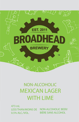 NON-ALCOHOLIC MEXICAN LAGER WITH LIME - 473mL